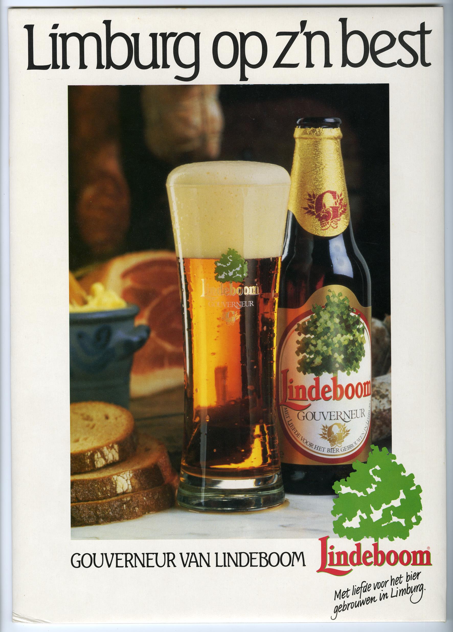 Reclameplaat Gouverneur van Lindeboom